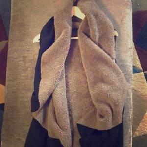 Shade and furry reversible vest